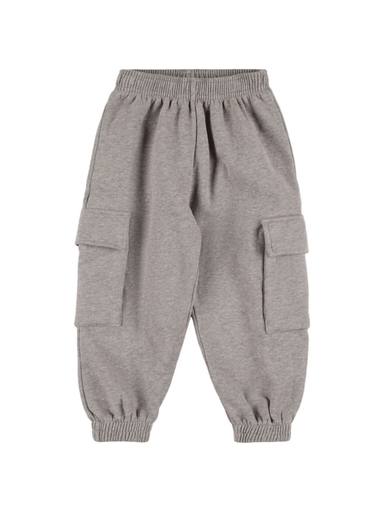 The New Society: Cotton cargo sweatpants - kids-girls_0 | Luisa Via Roma