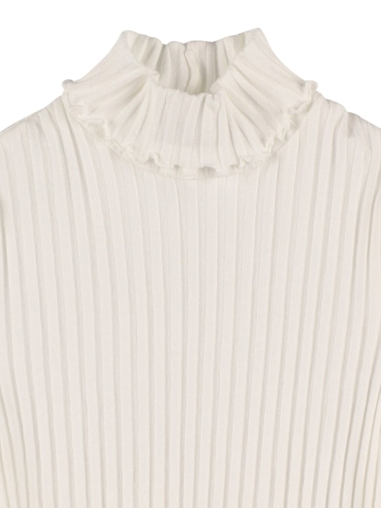 Il Gufo: T-shirt collo alto in jersey di cotone stretch - kids-girls_1 | Luisa Via Roma