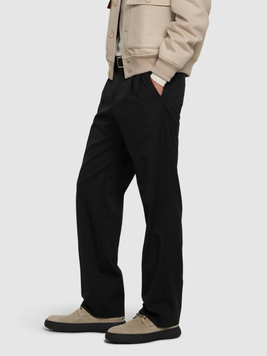 Tod's: Stivali Stivaletto in camoscio con lacci - Suede - men_1 | Luisa Via Roma