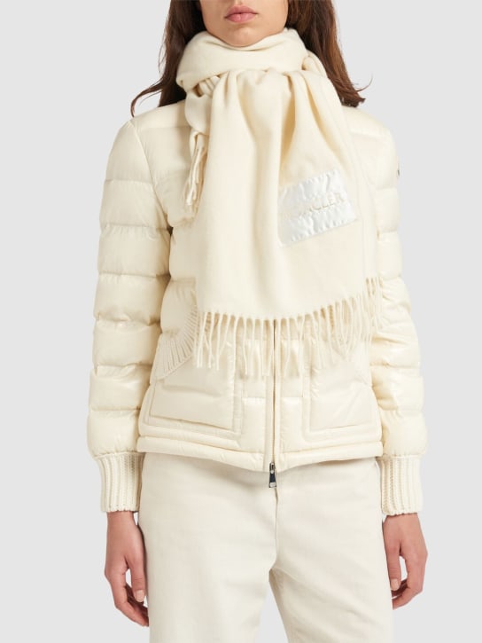 Moncler: 羊毛毡围巾 - women_1 | Luisa Via Roma