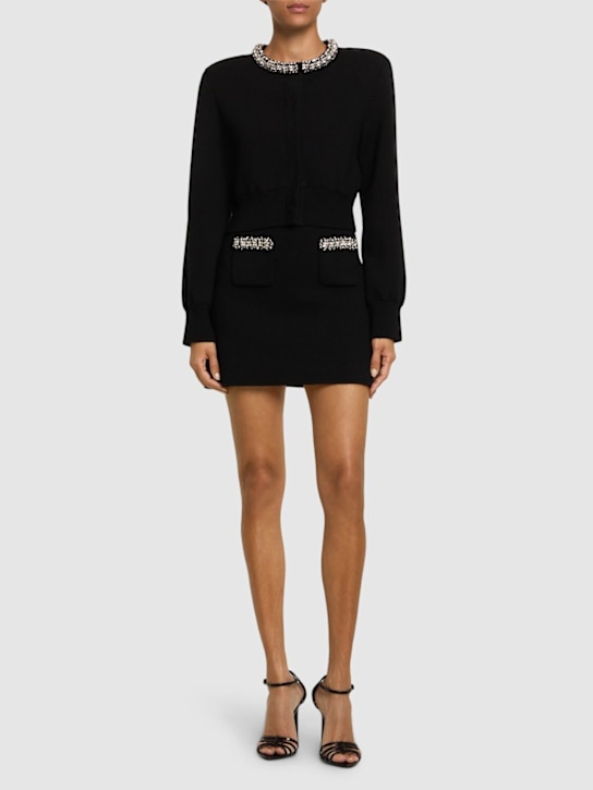 Self-portrait: Embellished cardigan - women_1 | Luisa Via Roma