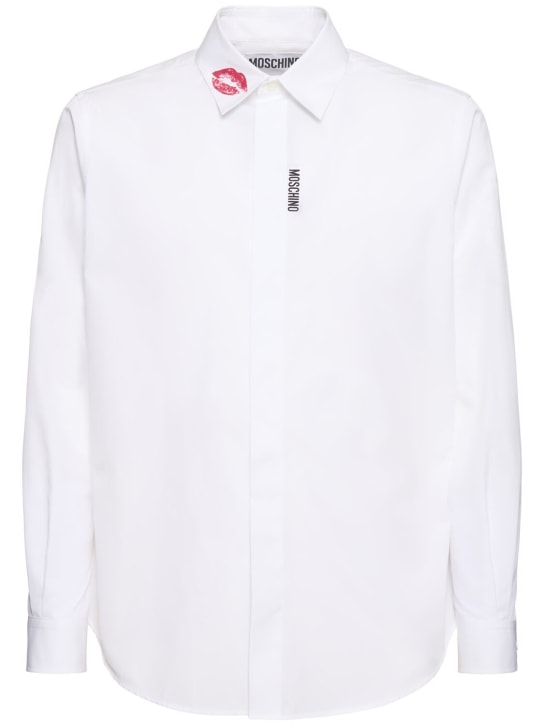 Moschino: Camisa de algodón - men_0 | Luisa Via Roma