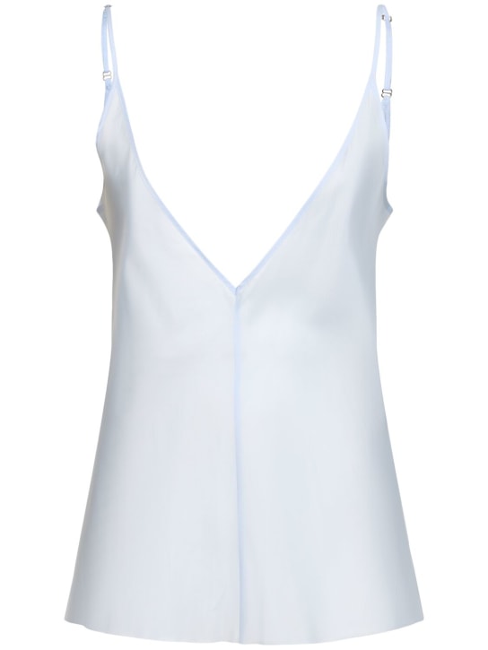 BETTTER: V neck camisole top - Blue - women_0 | Luisa Via Roma