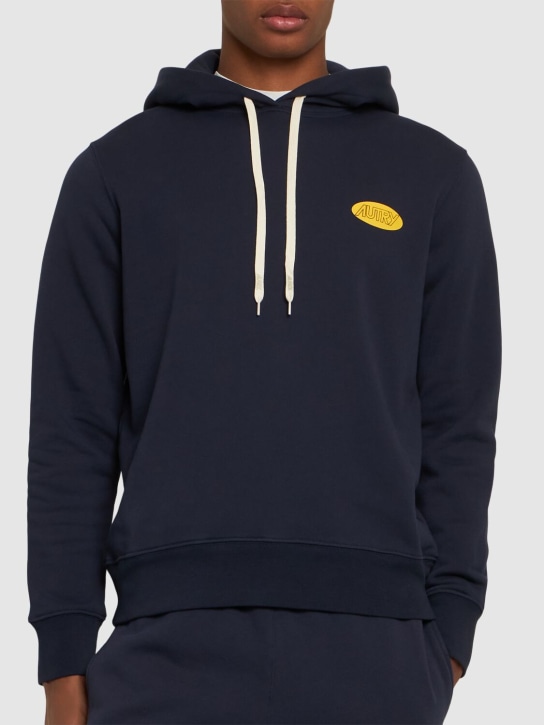 Autry: Hooded sweatshirt - Jersey Blue - men_2 | Luisa Via Roma