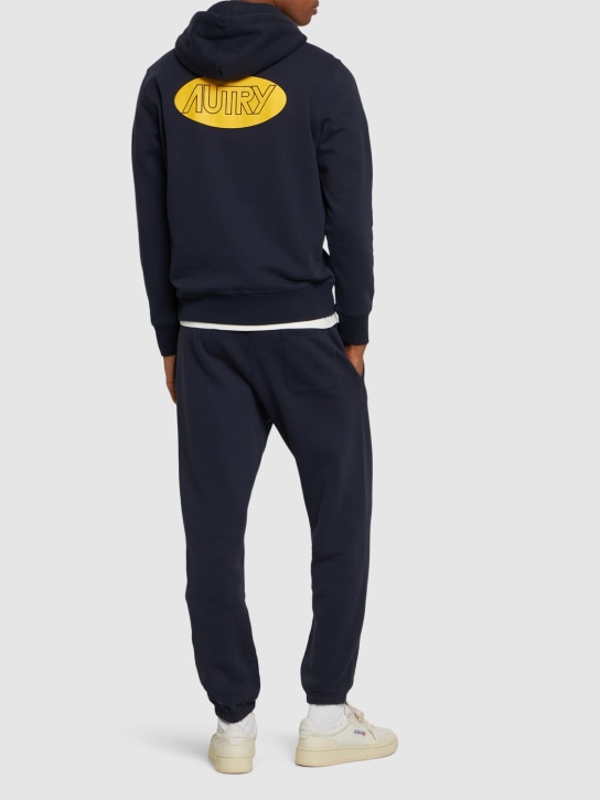 Autry: Hooded sweatshirt - Jersey Blue - men_1 | Luisa Via Roma