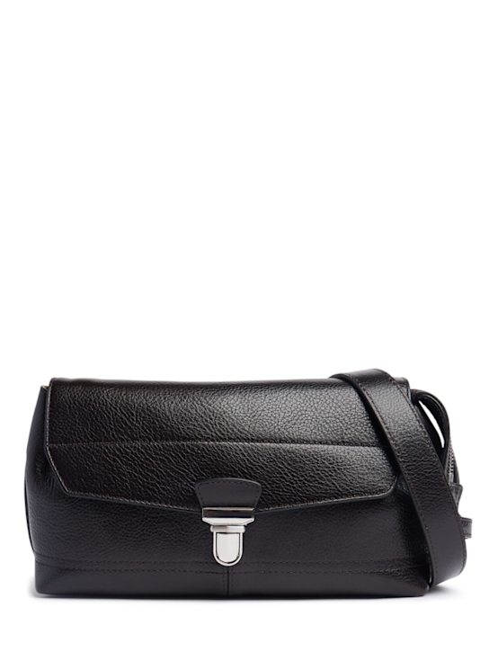 Lemaire: Small Gear grain leather shoulder bag - women_0 | Luisa Via Roma