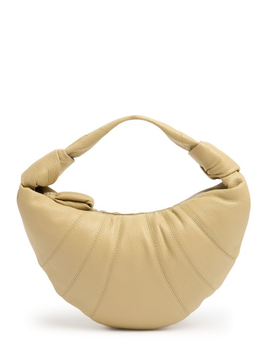 Lemaire: Mini Fortune Croissant grain leather bag - women_0 | Luisa Via Roma