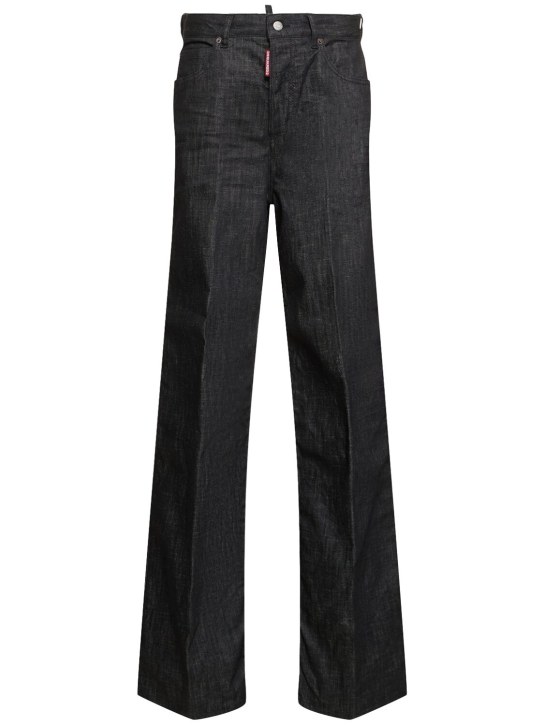 Dsquared2: Mittelhohe Jeans aus Denim „Traveller“ - Schwarz - women_0 | Luisa Via Roma