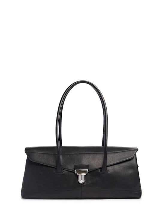 Lemaire: Gear leather shoulder bag - women_0 | Luisa Via Roma