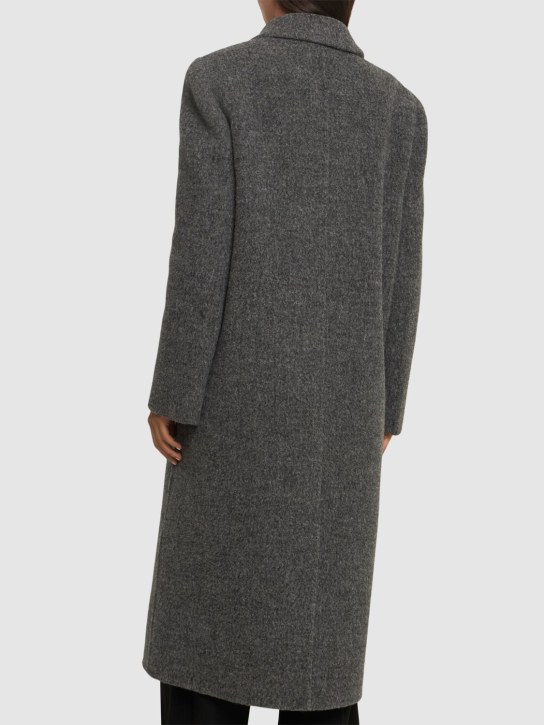 Jil Sander: Cappotto lungo doppiopetto Alpaca - women_2 | Luisa Via Roma