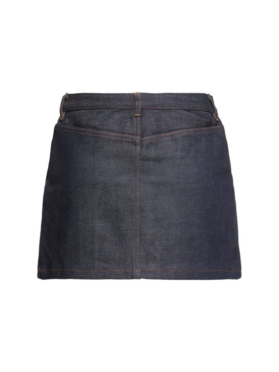 A.P.C.: Cotton denim mini skirt - women_4 | Luisa Via Roma