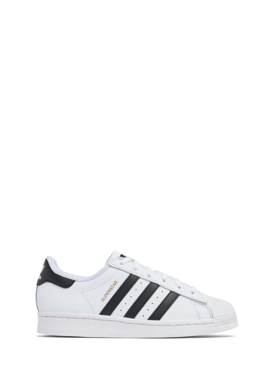 adidas Originals: Sneakers Superstar con lacci - Bianco/Nero - kids-girls_0 | Luisa Via Roma