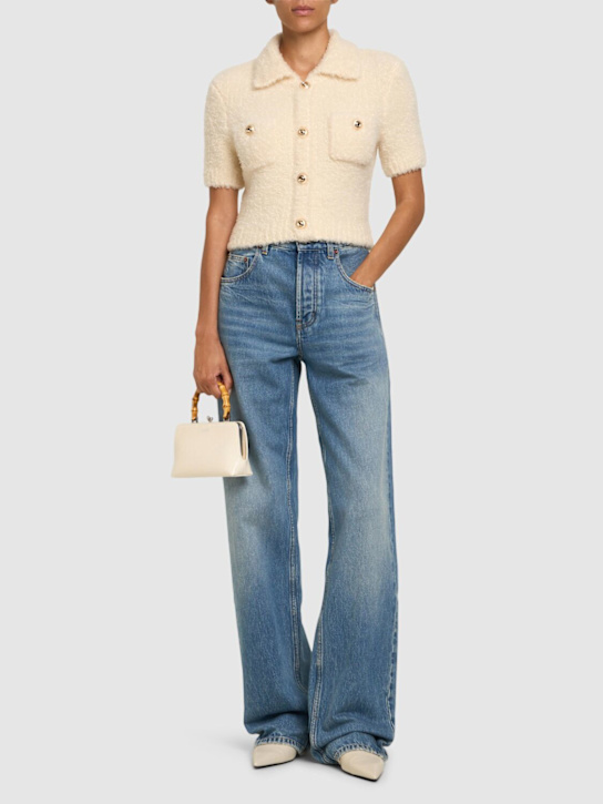 Self-portrait: Fluffy knit top - women_1 | Luisa Via Roma