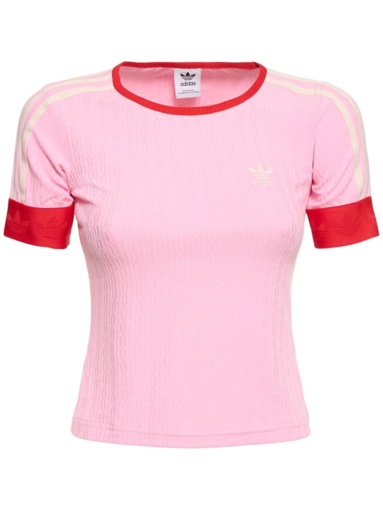 adidas Originals: Knit t-shirt - women_0 | Luisa Via Roma