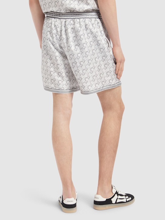 Amiri: MA Quad silk shorts - Asphalt - men_2 | Luisa Via Roma