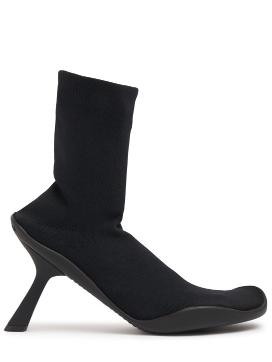 Balenciaga: 90mm Sock knit boots - Black - women_0 | Luisa Via Roma