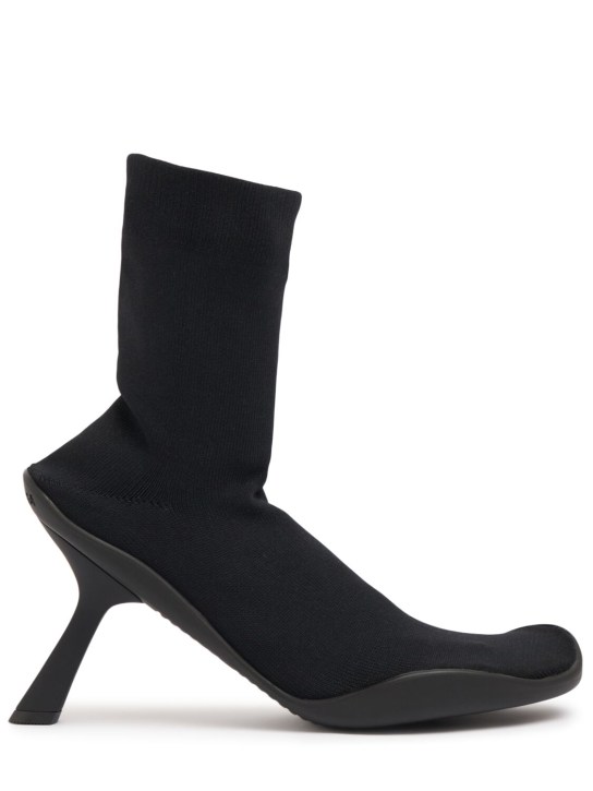 Balenciaga: Botas de punto 90mm - Negro - women_0 | Luisa Via Roma