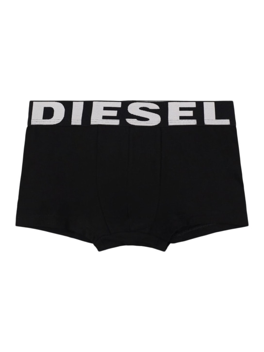 Diesel Kids: Lot de 3 boxers en jersey de coton - Multicolore - kids-boys_0 | Luisa Via Roma