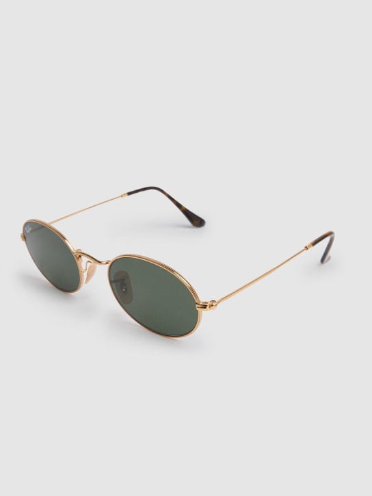 Ray-Ban: Occhiali da sole in metallo - Oro/Verde - women_1 | Luisa Via Roma