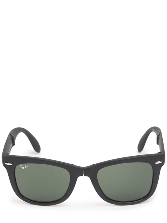 Ray-Ban: Folding matte Wayfarer sunglasses - women_0 | Luisa Via Roma