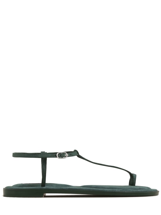 A.EMERY: 10mm Suvi suede sandals - Green - women_0 | Luisa Via Roma