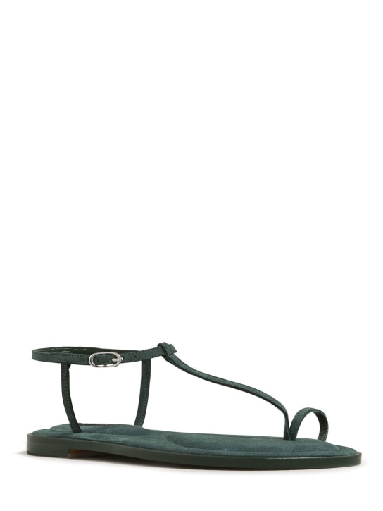 A.EMERY: 10mm Suvi suede sandals - Green - women_1 | Luisa Via Roma