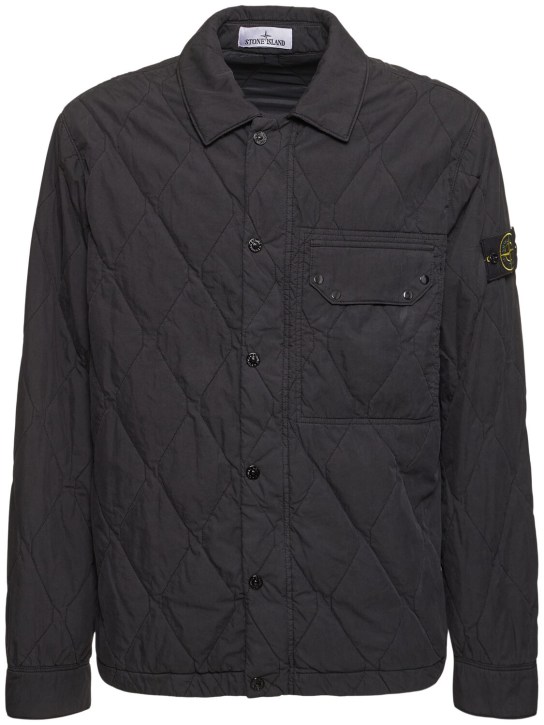 Stone Island: Light Outwear casual jacket - Black - men_0 | Luisa Via Roma