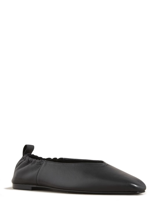 A.EMERY: Ballerines en cuir Brie 10 mm - Noir - women_1 | Luisa Via Roma