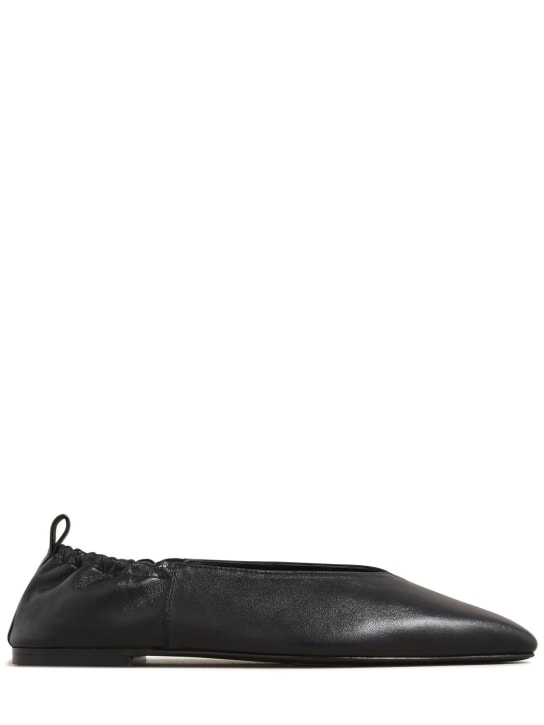 A.EMERY: Ballerines en cuir Brie 10 mm - Noir - women_0 | Luisa Via Roma