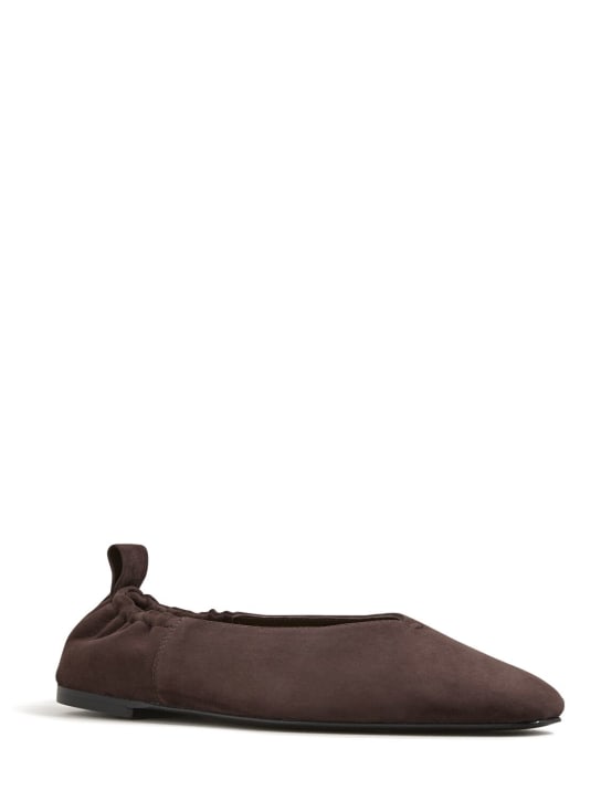 A.EMERY: 10mm Brie suede ballerina flats - Brown - women_1 | Luisa Via Roma