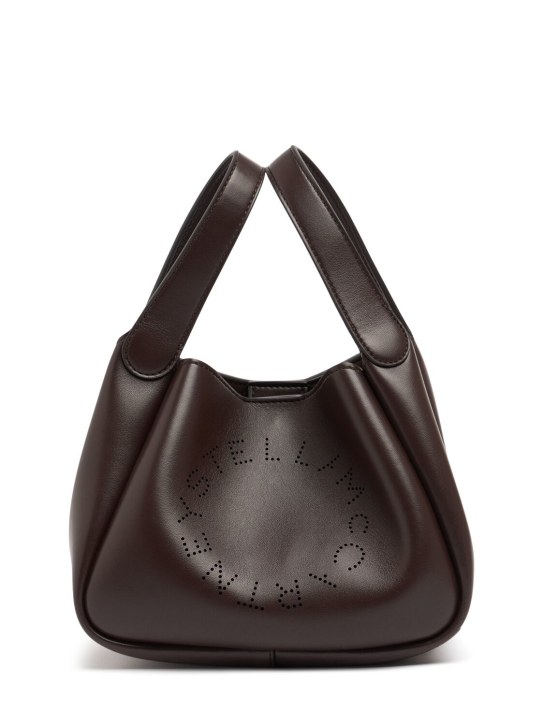Stella McCartney: Alter Mat faux leather shoulder bag - Dark Brown - women_0 | Luisa Via Roma