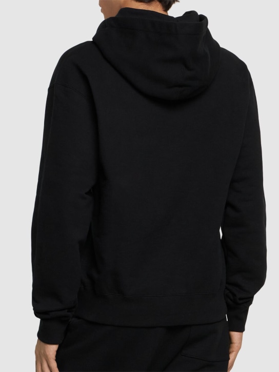 Jil Sander: Compact cotton sweatshirt hoodie - men_2 | Luisa Via Roma