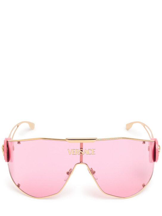 Versace: Metal mask sunglasses - men_0 | Luisa Via Roma