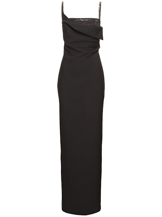 Roland Mouret: Embellished crepe gown - Black - women_0 | Luisa Via Roma