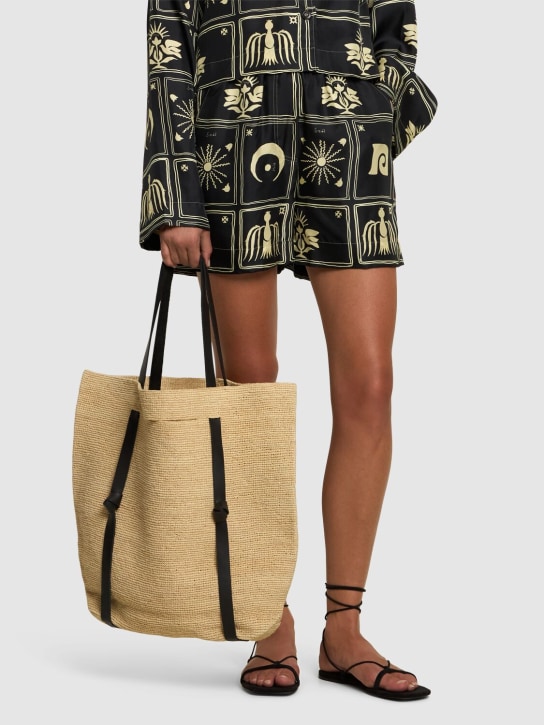 Janessa Leone: Tanner raffia tote bag - women_1 | Luisa Via Roma