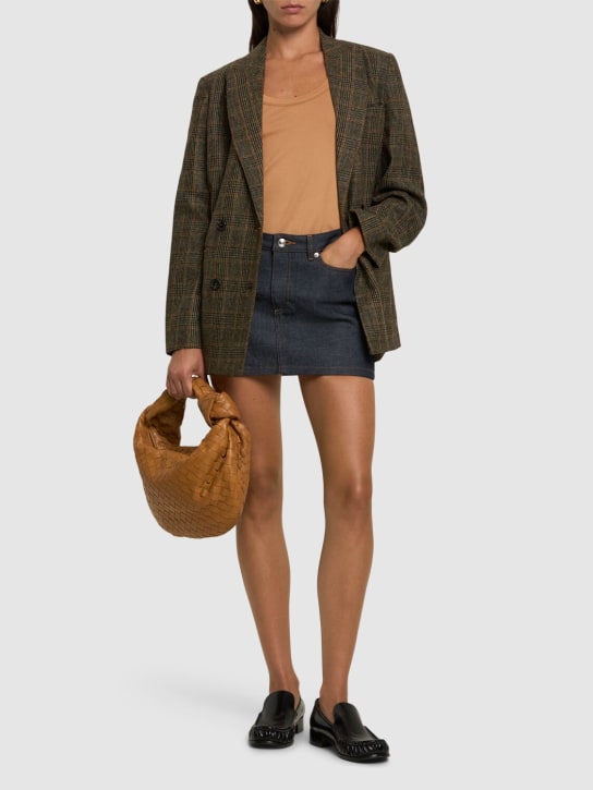 A.P.C.: Cotton denim mini skirt - women_1 | Luisa Via Roma