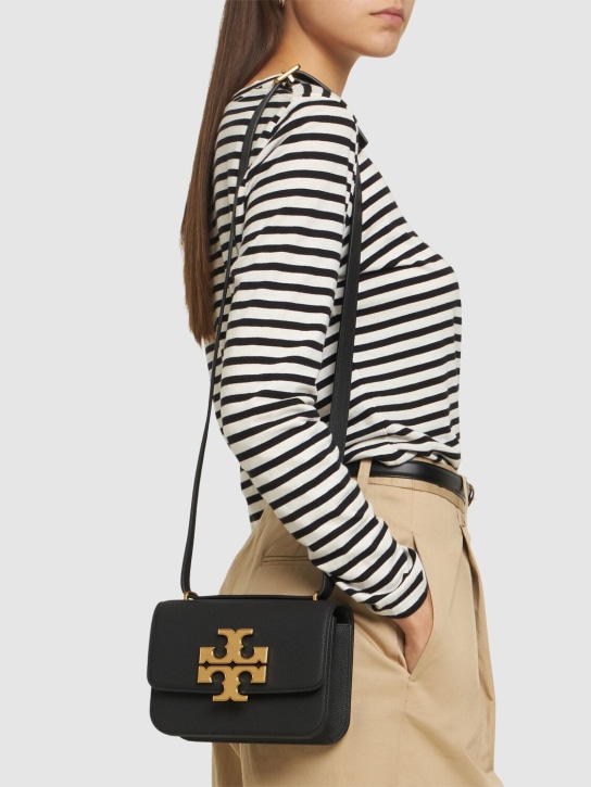 Tory Burch: Petit sac porté épaule convertible Eleanor - Noir - women_1 | Luisa Via Roma