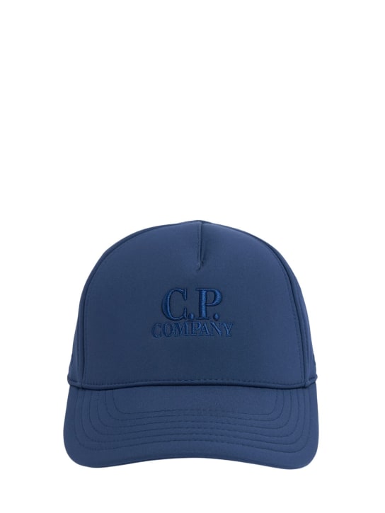 C.P. Company: Cappello baseball in poly con ricamo logo - Blu - kids-boys_0 | Luisa Via Roma