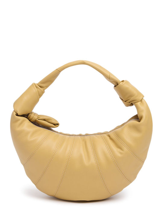 Lemaire: Mini Fortune croissant soft leather bag - women_0 | Luisa Via Roma