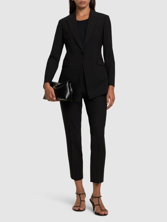 Theory: Blazer de lana crepé - Negro - women_1 | Luisa Via Roma