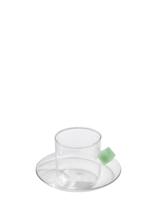 FAZEEK: Cube mug & saucer - Transparent - ecraft_0 | Luisa Via Roma