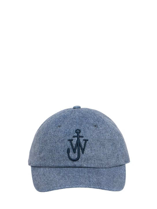 JW Anderson: Baseball cap - Blue - men_0 | Luisa Via Roma