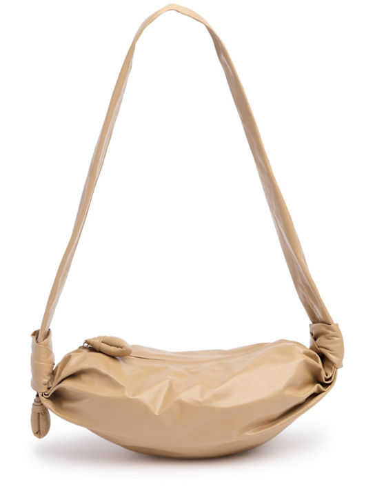 Lemaire: Small Soft Croissant paper leather bag - women_0 | Luisa Via Roma