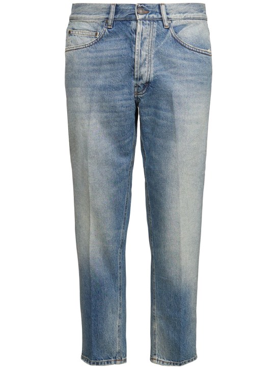 Lardini: Jean en denim de coton - Bleu - men_0 | Luisa Via Roma