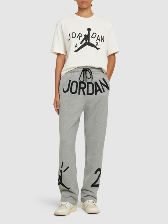 Nike: Jordan x Nina Chanel Abney sweatpants - Dk Grey Heather - women_1 | Luisa Via Roma