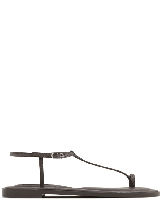 A.EMERY: 10mm Suvi leather sandals - Grey - women_0 | Luisa Via Roma