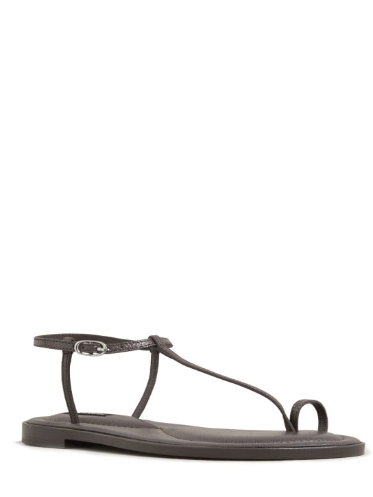 A.EMERY: 10mm Suvi leather sandals - Grey - women_1 | Luisa Via Roma