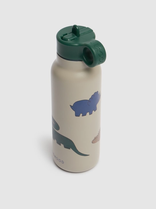 Liewood: Borraccia Dino Falk 350ml - Bianco/Verde - kids-girls_1 | Luisa Via Roma