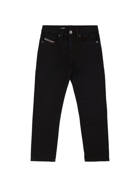 Diesel Kids: Jeans in cotone stretch - Nero - kids-boys_0 | Luisa Via Roma