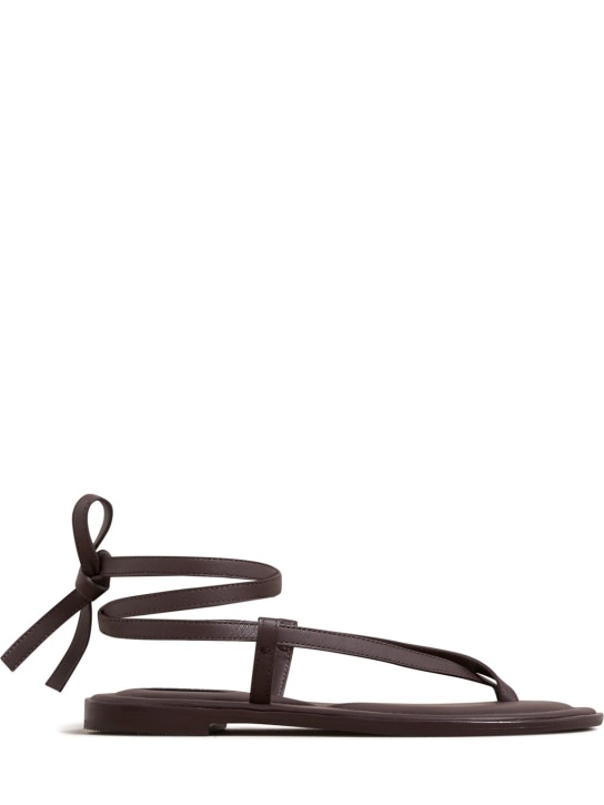 A.EMERY: 10mm Elliot leather sandals - Brown - women_0 | Luisa Via Roma